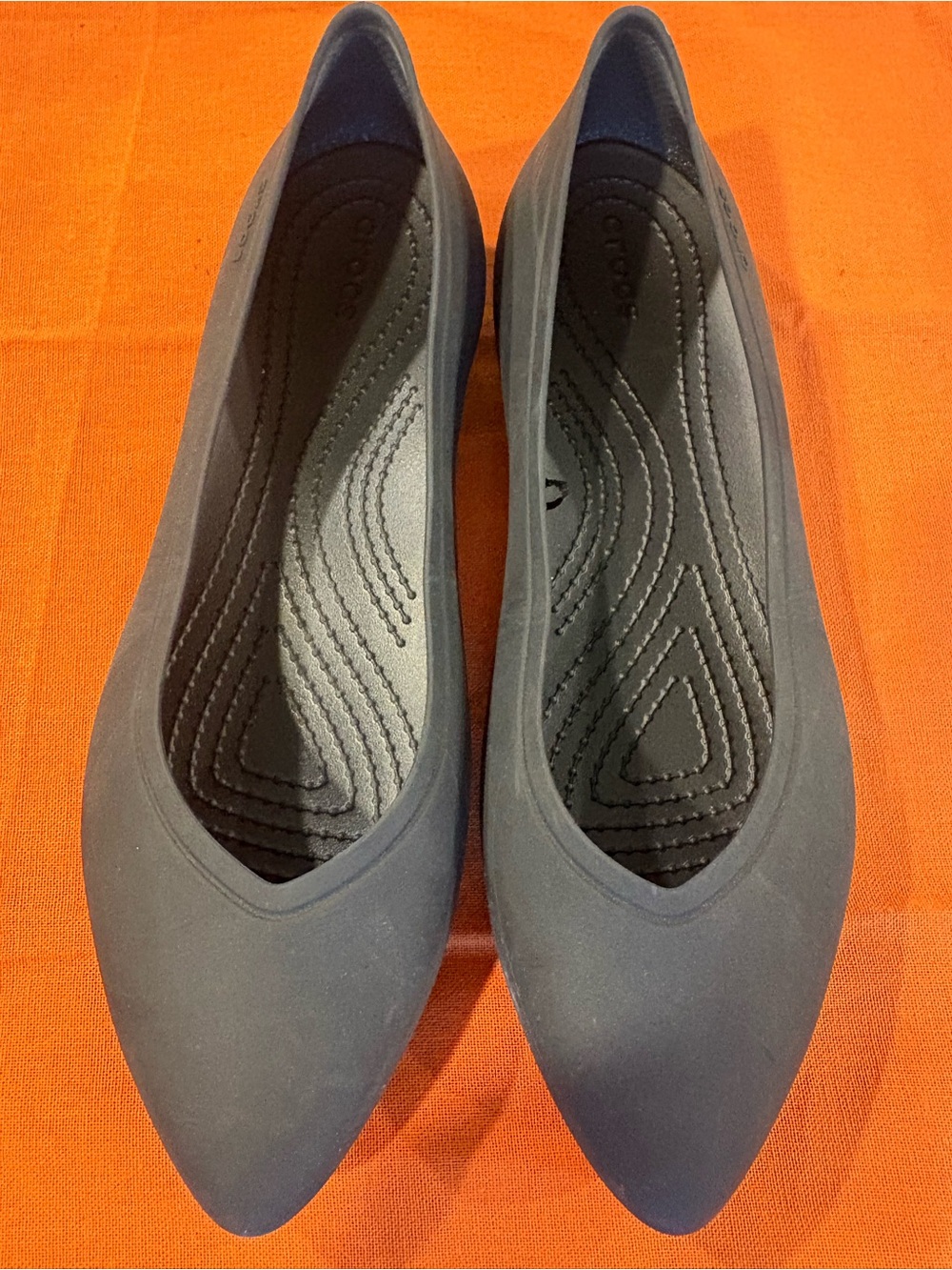 CROCS Women’s Black Slip-On Flats